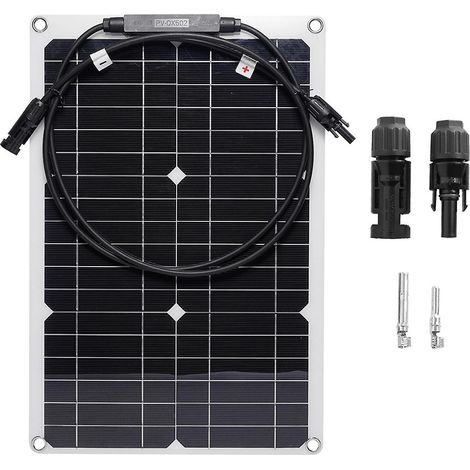 20W 18V Tragbares Solarpanel-Set, wasserdichtes flexibles Solarpanel mit MC4-Ausgangsstecker zum Laden