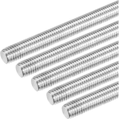 5 Paquet M12 x 200mm Entièrement Fileté Tige 304 Inox Acier Droite Main Filetages Tige Barre Goujons Colliers et Boulons en U (1/5)