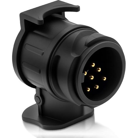 Adaptateur 13 à 7 pôles, 12 V Adaptateur Prise remorque 13 à 7 Broches étanche pour Voiture, RV, Crochet de remorquage, Porte-vélo (1/5)