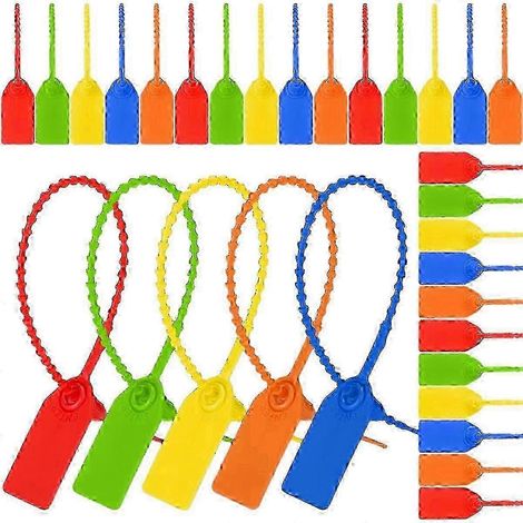 Colliers de serrage plastique pour scellés inviolables, 500 pièces - remorques, 25 cm (1/5)