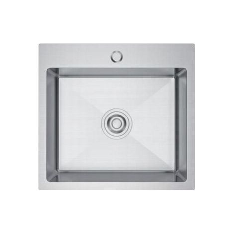 Évier Nayes à une cuve 48x45 satiné avec distributeur (1/5)