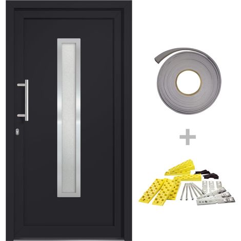 Porte d'entrée Anthracite 108x200 cm (1/5)