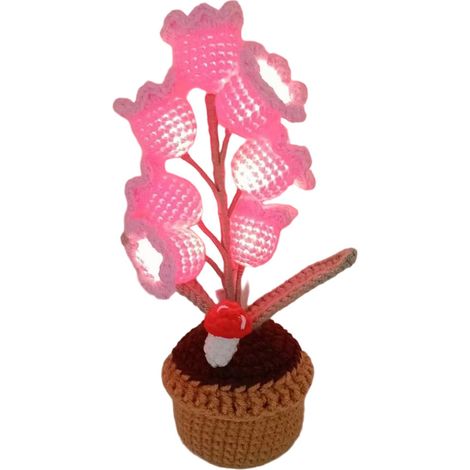 Decoración sentimental hecha a mano - Lámpara de noche rosa