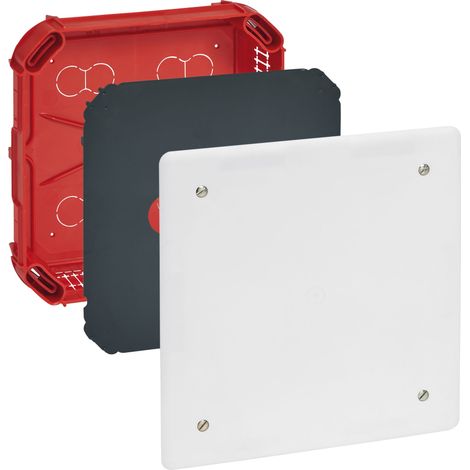Boîte complète Batibox maçonnerie pour dérivation rectangulaire 175x175x40mm LEGRAND 089274 (1/7)