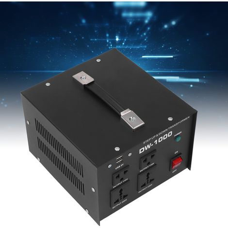 DW-1000 1000-W-Leistungstransformator, 110 V auf 220 V Aufwärts-/220 V Abwärtstransformator, europäischer Standardstecker 110–120 V / 220–240 V (1/5)
