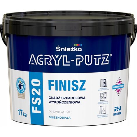 Śnieżka Acryl-Putz FS 20 Finish stucco di finitura pronto all'uso 17 kg