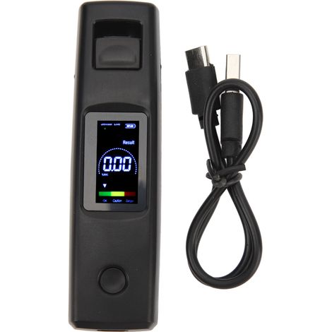 Testeur d'alcool portable avec écran LED, détecteur d'alcoolémie précis pour conduite, batterie 200mAh, indicateur 3 couleurs. (1/5)