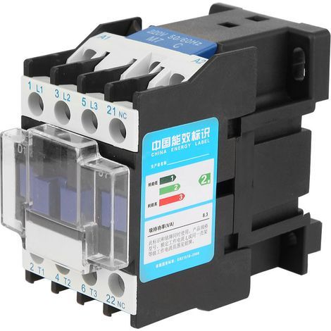 CJX2-1201 Schienenmontage-Wechselstromschütz, Industrieelektrik, 220 V, 12 A (1/5)