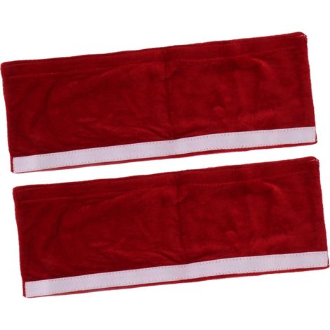Lot de 2 housses de poignées de porte de réfrigérateur, gants souples et anti-poussière pour la cuisine et la salle à manger, couleur bordeaux (1/5)