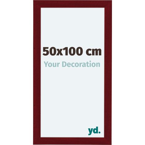 yd. - Cadre photo 50x100 - Vin Rouge Patine - MDF - Como (1/5)