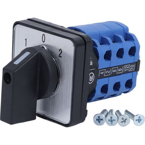 Commutateur universel à 3 positions, double alimentation, moteur CW CCW, sélecteur rotatif, 380V (1/5)