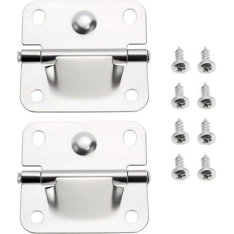 Set mit 2 Kühlscharnieren aus Edelstahl, kompatibel mit Coleman Kühlboxen 5226, 5227B und 5235 (Schrauben im Lieferumfang enthalten) (1/5)