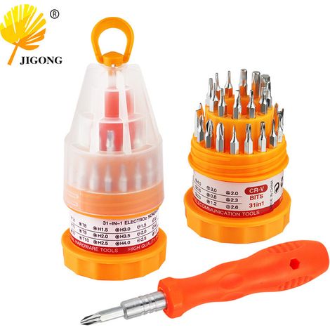 Tournevis multifonctions à forme irrégulière, outil de réparation pour téléphones portables et ordinateurs, kit de tournevis 31 en 1, type pagode