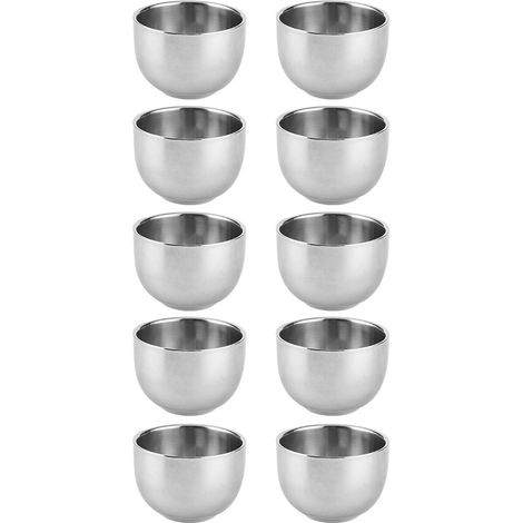 10Pcs Thicken Double Layer 304 Stainless Steel Water Cup for Children Kitchen Accessory