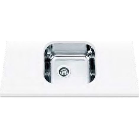 Edesa FUJI BE 34X40 1C - Fregadero De Cocina Acero 43 Cm 1 Cubeta 0 Escurridor Bajo Encimera (1/2)