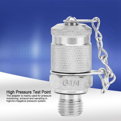 Adaptador de conexión de manguera G1/4-M16x2 para punto de medición de prueba hidráulica de alta presión (1/5)