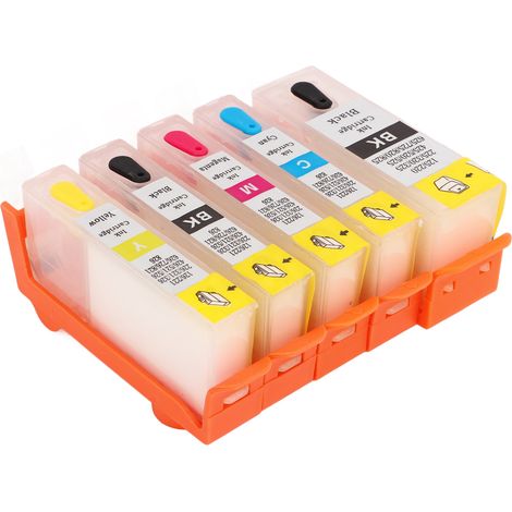 5er-Pack PP-Tintenpatronen, 4 Farben, gute Luftdichtigkeit, gleichmäßiger Tintenfluss, passend für Drucker 425-426 (1/5)