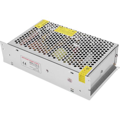 Alimentation à découpage adaptateur 24V DC 10A 240W boîtier aluminium pour bande LED écran imprimante 3D S-240-24 entrée AC110-220V ±15% (1/5)