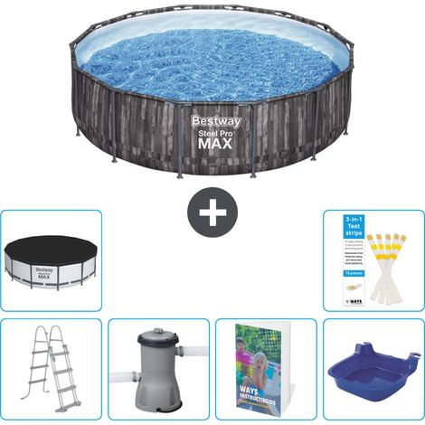 Bestway Piscina Bestway Steel Pro MAX Rotonda - 427x107 cm - 7-pezzi  S662 (1/3)