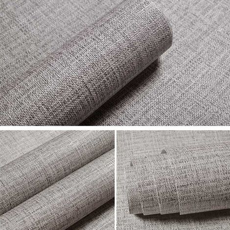 Papier peint autocollant 60cmx300cm Imitation de tissu Texturé Papier Adhesif pour Meuble imperméable amovible Revêtement mural décoratif (1/5)