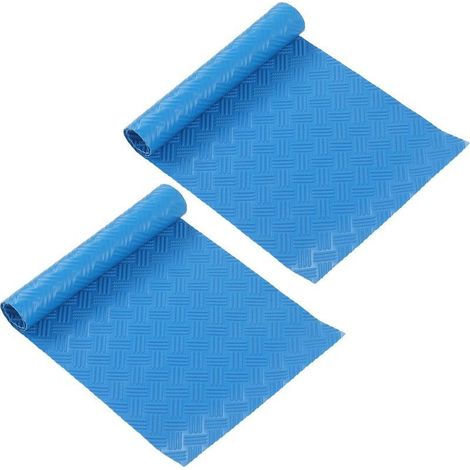Lot de 2 tapis de protection en caoutchouc pour échelle de piscine 60 x 23 x 0,1 cm (1/4)
