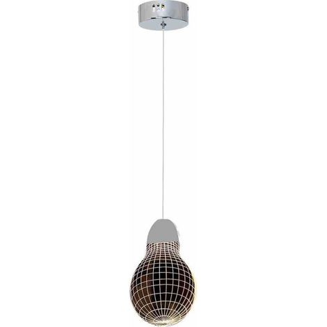 Lampada a sospensione a LED Milagro ML199, cromo, metallo