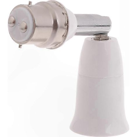 Adaptateur de douille E27 vers B22, convertisseur de culot de lampe, raccord à visser pour lustre et plafonnier, connecteur de support d'ampoule, bague adaptatrice filetée, 1 pièce. (1/5)