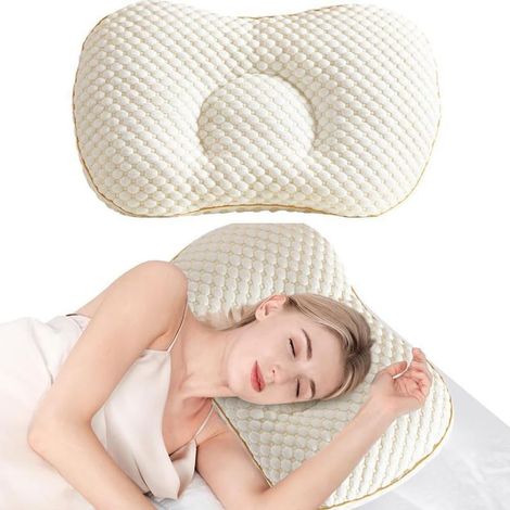 30x50CM Oreiller cervical pour soulager la douleur, oreiller ergonomique pour dormir, coussin orthopédique ergonomique pour dormir, coussin orthopédique ergonomique pour dormir, dormeurs sur le côté (1/5)