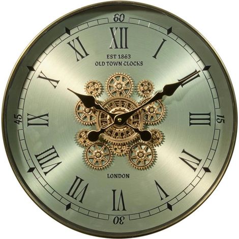 Horloge Murale Avec Mécanisme "Michel" 45cm Vert