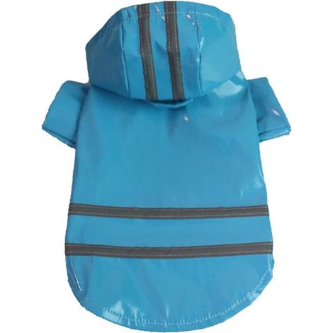 Impermeables con capucha para perros, ponchos de lluvia para cachorros, ropa de lluvia para mascotas, L (1/4)