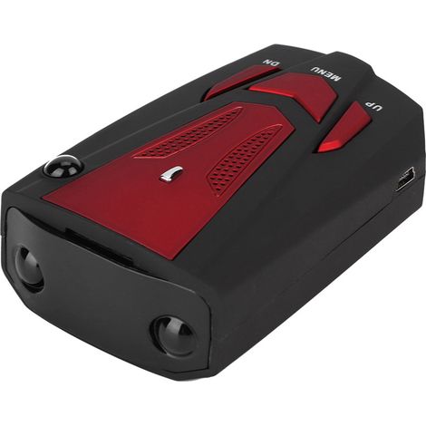 Détecteur de Radar Voiture V7 GPS 360° 16 Bandes Alerte Vocale Sécurité Laser Rouge (1/3)