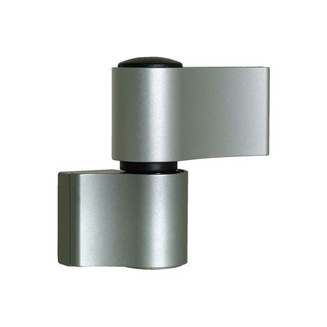 Fapim – Paumelle en applique pour porte d'entrée Loira+ – 2 lames en aluminium – Entraxe 93 mm – Déport 20 mm – Anti-effraction intégré