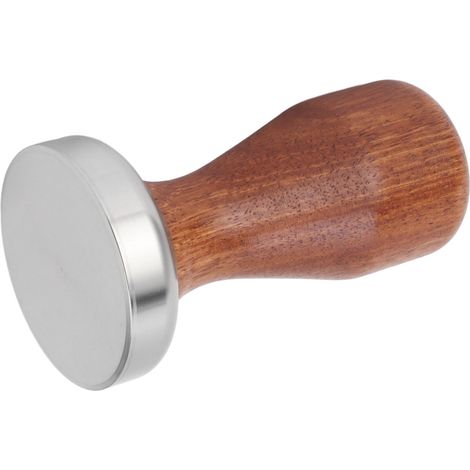 Multifunktionaler Kaffeetamper aus Edelstahl 304, flache Basis, Mahlwerk für Kaffeepulver, zum Kaffeebrühen, 51 mm / 2,01 Zoll (1/5)