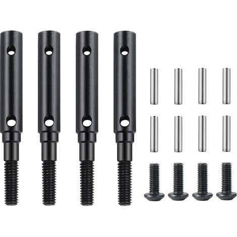 4 pièces d'arbre de transmission d'essieu portique avant et arrière en acier, rallonge de 10 mm pour voiture RC Trx4 1/10 Crawler (1/2)