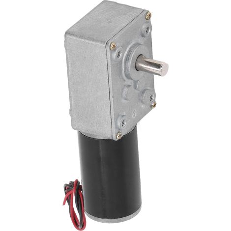 Moteur réducteur 12V DC auto-bloquant, 80 tours/min, arbre simple, réversible, modèle 634JSX 31ZY (1/5)