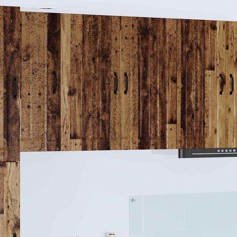 vidaXL Armadietto a muro LUCCA Legno antico 80 x 31 x 80 cm