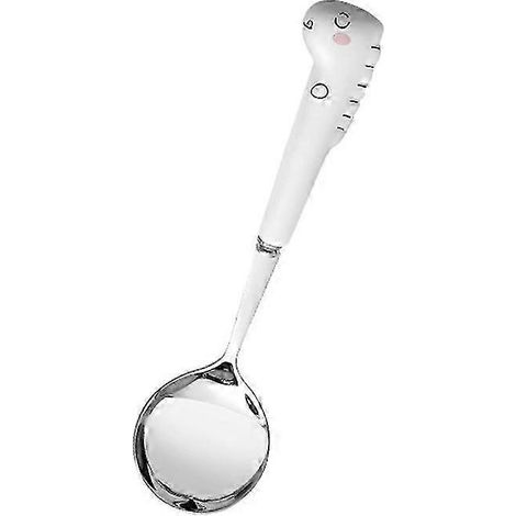 Cuillère-fourchette en acier inoxydable antirouille, résistante aux rayures et à la rouille, motif dinosaure pour enfants, idéale pour la maison (STSWhiteSpoon) (1/5)