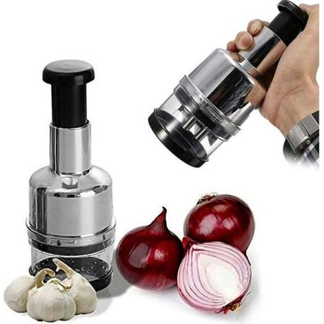 Hachoir À Oignons - Acier Inoxydable 410 Et Polypropylène - Pour Cuisine Familiale Et Professionnelle - Lot De 2 (1/4)