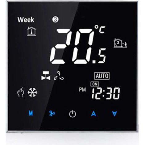 Thermostat BAC-2000ELZB – Pour Climatisation Centrale TUYA ZIGBEE – Température Constante Intelligente – Écran LCD 5-95°C – Unité Ventilation-Convecteur – Domotique (1/5)