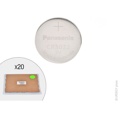 Panasonic - Pile bouton lithium CR3032 PANASONIC 3V 500mAh