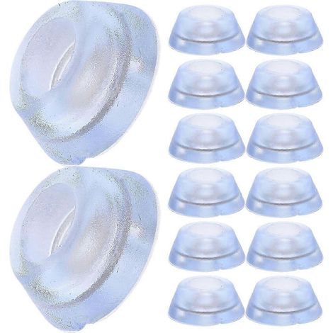 20 pieds antidérapants en silicone transparent pour planches à découper, et patins antidérapants en acier inoxydable pour pieds de table et protection des sols. (1/5)