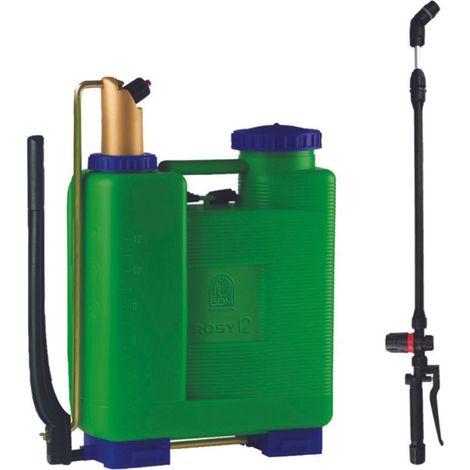 POMPA A ZAINO ROSY 12 LT.14,15 CON REGOLATORE POMPANTE NYPLEN  con pompante in NYPLEN    DI MARTINO
