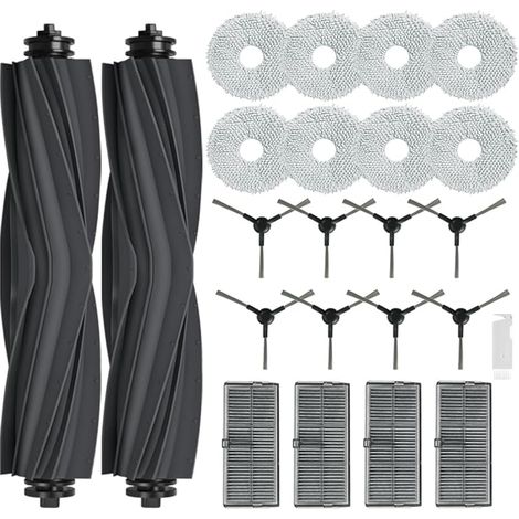 FOREHILL Kit accessoires pour Dreame L10s Pro Ultra Heat/ L10s Ultra Gen 2, Pices pour Dreame L40 Ultra AE/ X30 Ultra/Mova E30 Ultra, 2 Brosse Principale, 8 Serpillere, 4 Filtres, 8 Brosse Latrale (1/5)