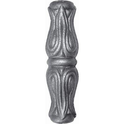 Garniture pour barreaux de Ø14mm - Hauteur 120mm largeur 32mm - Fer forgé - À souder - DECO FER FORGE (1/2)