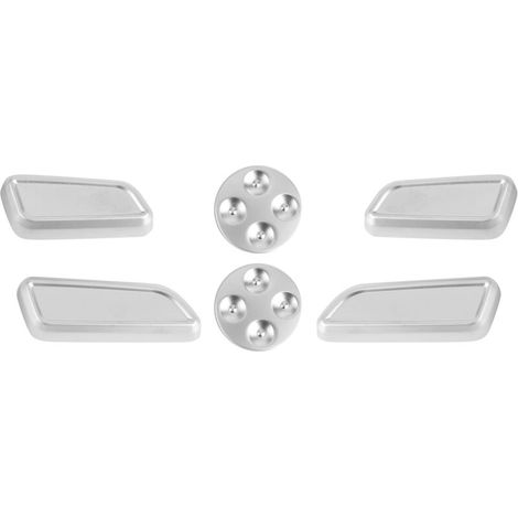 6-piece Aluminum Alloy Automatic Seat Adjustment Knob Cover Trim suitable for model 3/Y/X/S C2j892