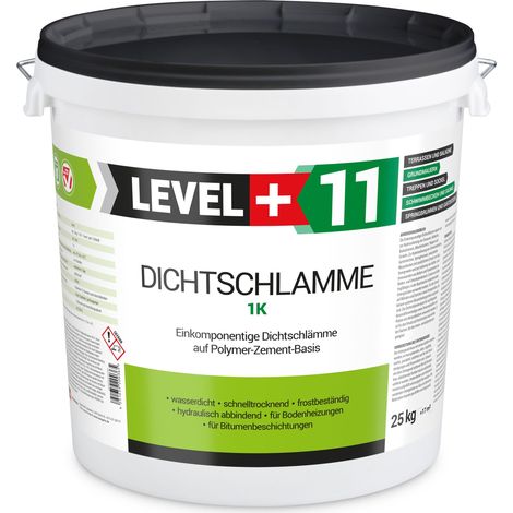 LEVEL+ Dichtschlämme 1K Trockener Keller Abdichtung L+11 - 25KG