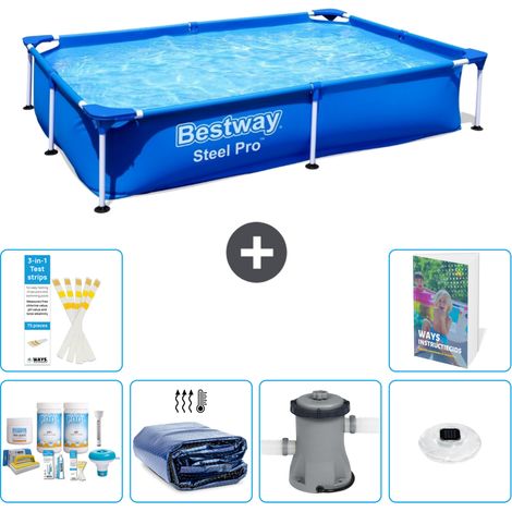 Bestway Steel Pro Rechteckig - 221x150x43 cm - 7-teilig  S160 (1/5)
