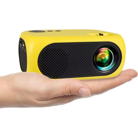 Filiyano – projecteur – Mini projecteur, projecteur home cinéma portable, compatible avec les téléphones portables, interfaces HDMI et AV, connexion (1/5)