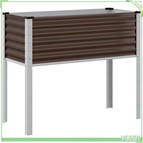 Jardinière - FAFEICY - 4008971 - Marron - Acier - 100x45x90 cm (1/5)