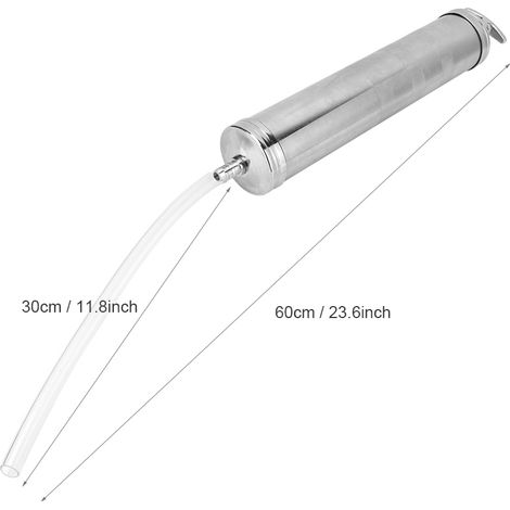 Pistolet graisseur 500 cm3, aspirateur à graisse, tube d'aspiration de graisse (1/4)